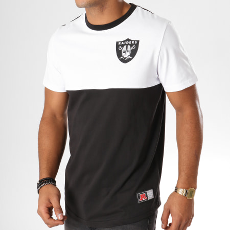 Majestic Athletic - Tee Shirt NFL Okland Raiders NFL Noir Blanc