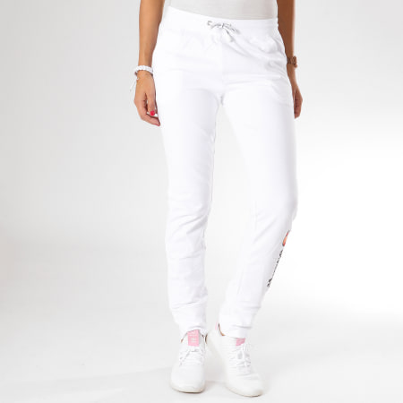 pantalon sport femme blanc