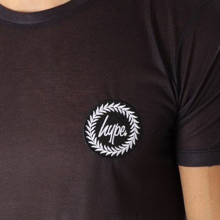 Hype - Tee Shirt Drips Noir Vert Kaki