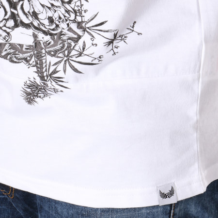Kaporal - Tee Shirt Sikko Blanc Gris