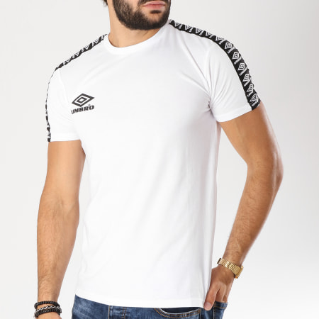 Umbro - Tee Shirt Avec Bandes Street Blanc Noir