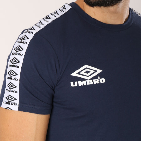 Umbro - Tee Shirt Avec Bandes Street Bleu Marine Noir