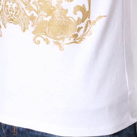 Uniplay - Tee Shirt UY281 Blanc Doré Renaissance