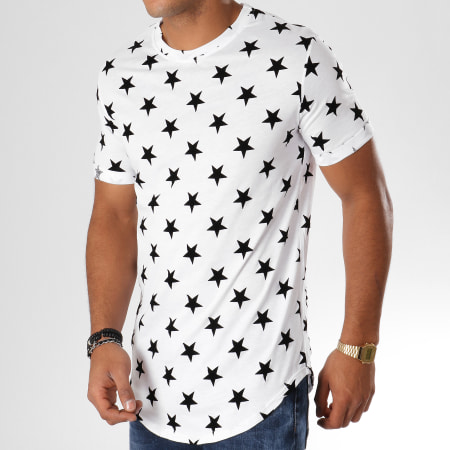 VIP Clothing - Tee Shirt Oversize 3047 Blanc Noir