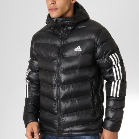 Adidas Sportswear - Doudoune Itavic 3 Stripes BQ6800 Noir Blanc