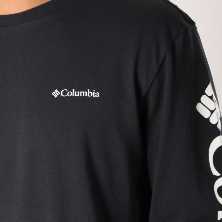 Columbia - Tee Shirt Manches Longues North Cascades Noir Blanc