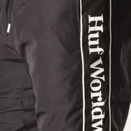 HUF - Pantalon Jogging Worldwide Noir Blanc