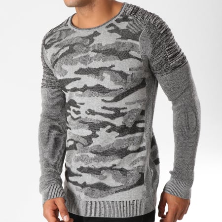 John H - Pull 3178 Gris Camouflage