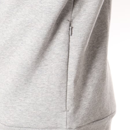 Adidas Originals - Sweat Capuche Zippé Trefoil Fleece DN6015 Gris Chiné