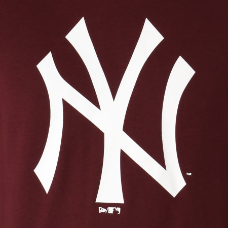 New Era - Tee Shirt Team Logo New York Yankees 11863695 Bordeaux