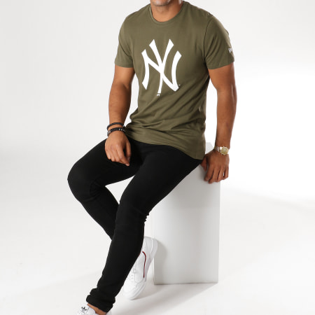 New Era - Tee Shirt Team Logo New York Yankees 11863694 Vert Kaki