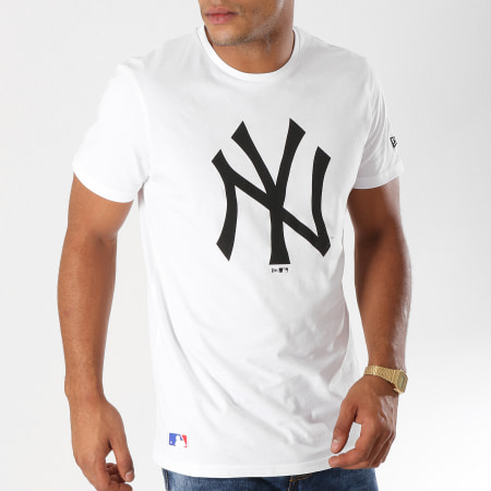 New Era - Tee Shirt Team Logo New York Yankees 11863818 Blanc