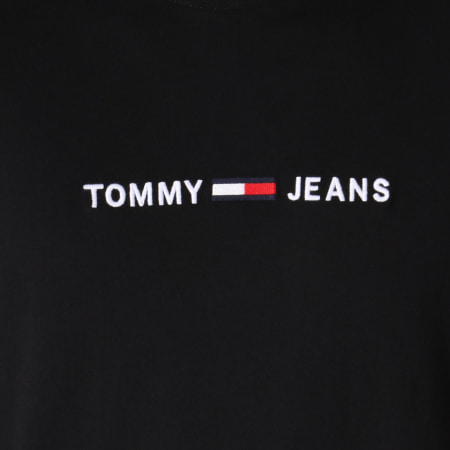 Tommy Hilfiger - Tee Shirt Manches Longues Small Text 5331 Noir