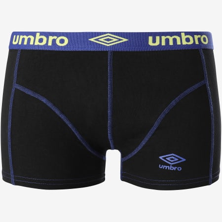 Umbro - Boxer BC Noir Bleu Roi