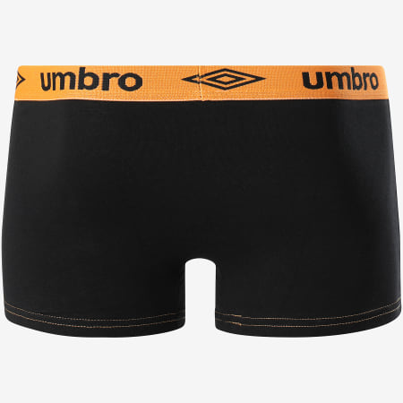 Umbro - Lot De 2 Boxers BCX2 Noir Vert Orange