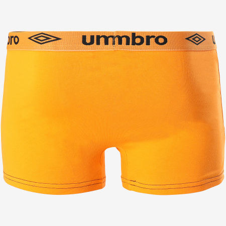 Umbro - Lot De 2 Boxers BCX2 Orange Noir