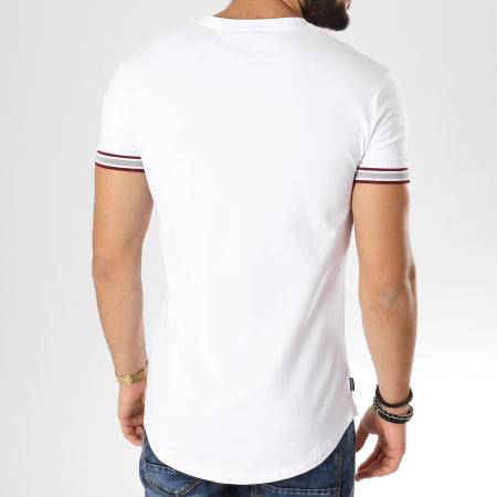 Gym King - Tee Shirt Oversize Vegas Blanc Bordeaux