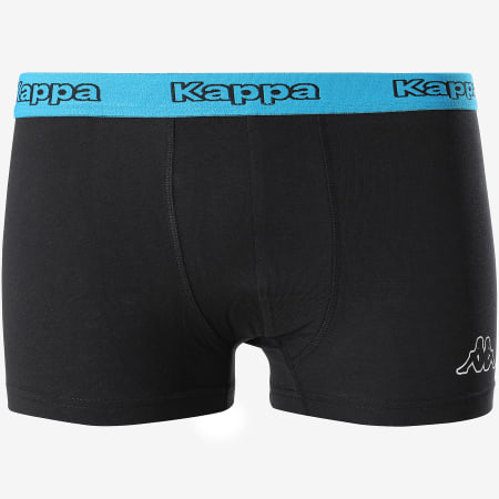 Kappa - Boxer Logo Noir Bleu Clair