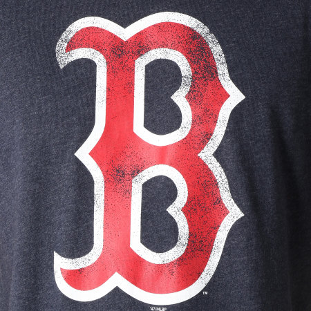 '47 Brand - Tee Shirt Boston Red Sox Bleu Marine Chiné