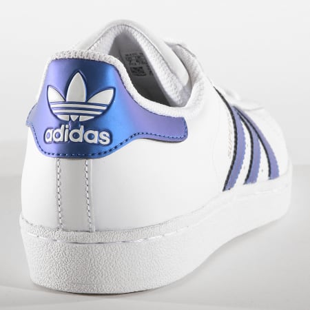 Adidas Originals - Baskets Superstar D98000 Footwear White Gold Metallic