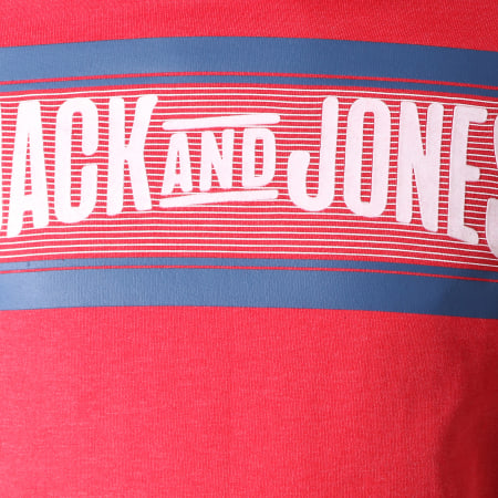 Jack And Jones - Sweat Capuche Lonely Rouge