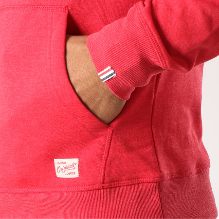 Jack And Jones - Sweat Capuche Lonely Rouge