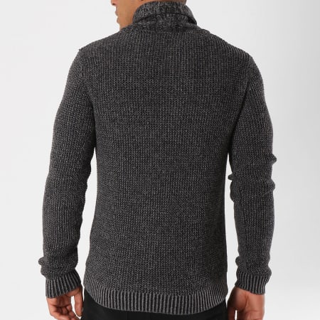 Jack And Jones - Pull Vincent Gris Anthracite Chiné