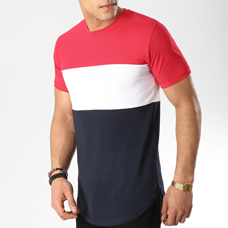 LBO - Tee Shirt Oversize Tricolore 515 Bleu Blanc Rouge