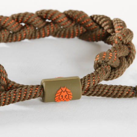 Rastaclat - Bracelet Delta Vert Kaki Orange