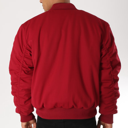 Veste Zipp e Bandes Brod es MA1 Padded DH5032 Bordeaux Blanc