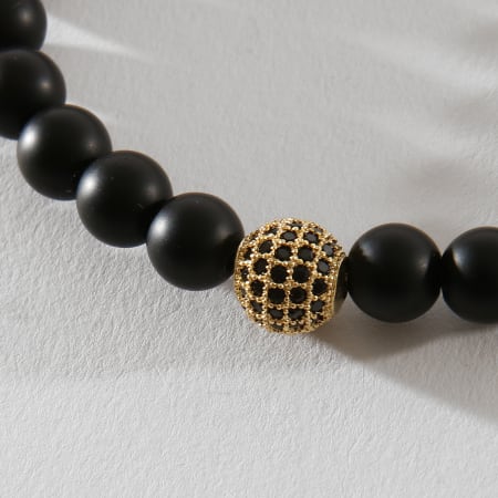 California Jewels - Bracelet B916-4 Noir Doré