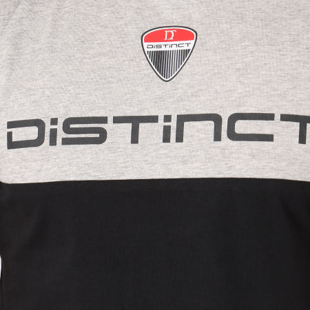 Distinct - Tee Shirt Racing Noir Gris Chiné