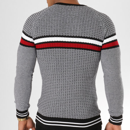Classic Series - Pull AD011 Noir Blanc Rouge
