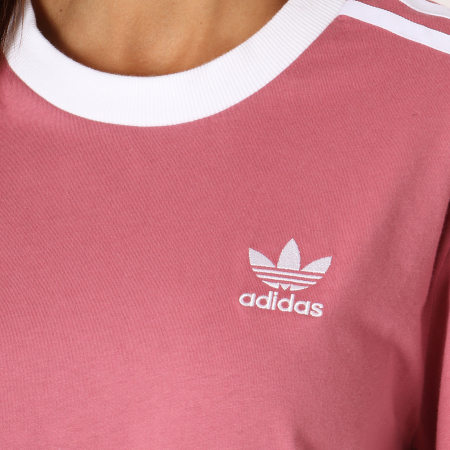 Adidas Originals - Tee Shirt Femme 3 Stripes DH3141 Rose