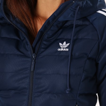 Adidas Originals - Veste Zippée Capuche Femme DH4584 Bleu Marine