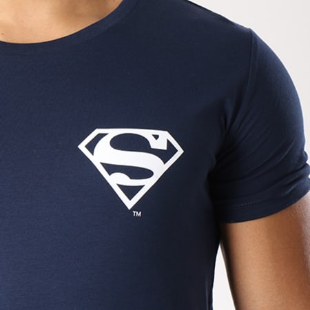 DC Comics - Tee Shirt Back Logo Bleu Marine