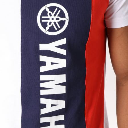 Yamaha - Tee Shirt Best Blanc Bleu Marine Rouge