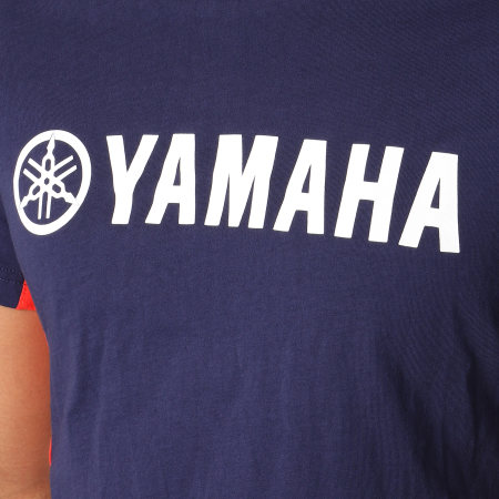 Yamaha - Tee Shirt Oversize Side Bleu Marine Rouge Blanc