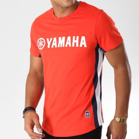 Yamaha - Tee Shirt Side Rouge Blanc Bleu Marine