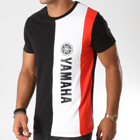 Vente tee-shirt Yamaha homme YAM/1/TSC/TAPE/A blanc, bleu et rouge pas cher