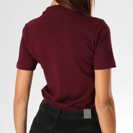 Adidas Originals - Tee Shirt Femme Trefoil DH3174 Bordeaux
