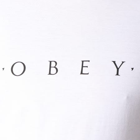 Obey - Tee Shirt Novel Blanc