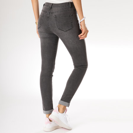 Girls Outfit - Jean Slim Femme P063 Gris Anthracite