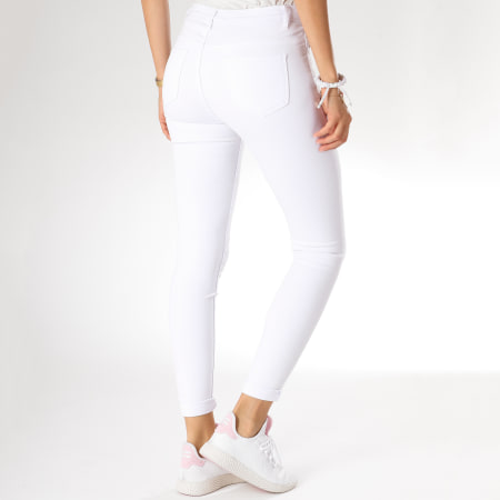 Girls Outfit - Jean Skinny Femme G2001 Blanc