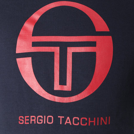 Sergio Tacchini - Sweat Capuche Zion Bleu Marine Rouge