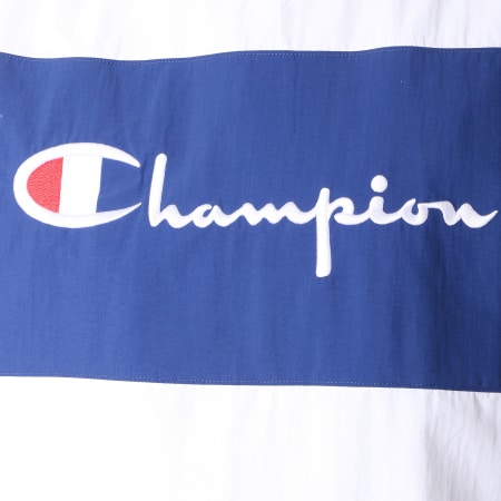 Champion - Sweat Crewneck 212388 Blanc Bleu