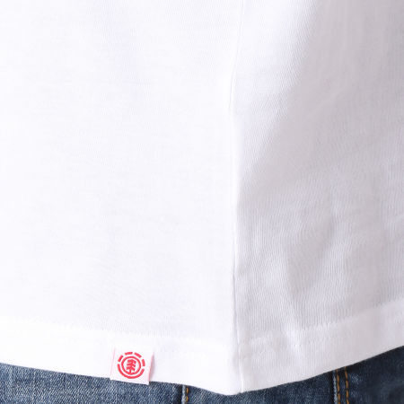 Element - Tee Shirt Manches Longues Vertical Blanc