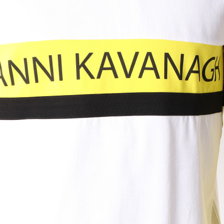 Gianni Kavanagh - Tee Shirt Manches Longues Oversize Block Jaune Blanc