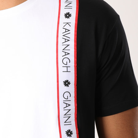 Gianni Kavanagh - Tee Shirt Oversize Avec Bandes GKG750 Blanc Noir