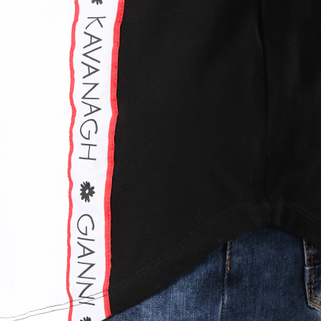 Gianni Kavanagh - Tee Shirt Oversize Avec Bandes GKG750 Blanc Noir